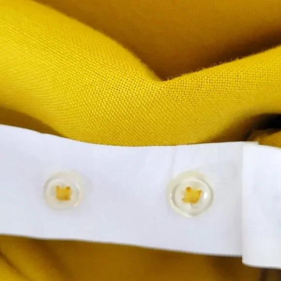 Zara Men's Yellow Shirt - Picture 5 of 6